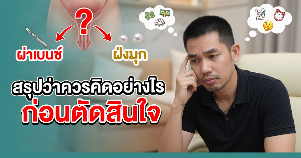 ews - ETERNITY CLINIC นพ.สืบพงษ์ เอ่งฉ้วน การตัดสินใจการผ่าเบนซ์กับฝังมุก