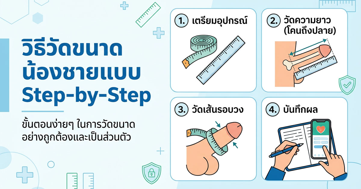 bb - ETERNITY CLINIC นพ.สืบพงษ์ เอ่งฉ้วน วิธีวัดขนาดน้องชายแบบ Step-by-Step
