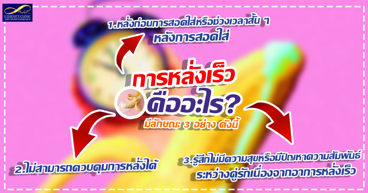2.What is premature ejaculation - ETERNITY CLINIC นพ.สืบพงษ์ เอ่งฉ้วน หลั่งเร็ว