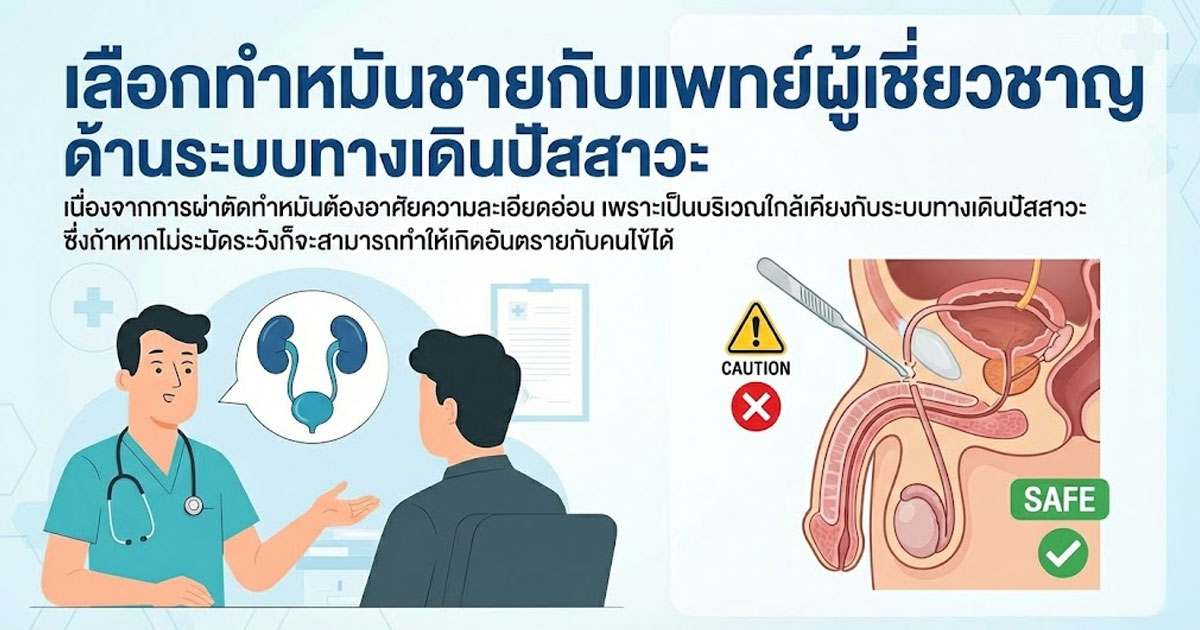 การคุมกำเนิดถาวรด้วยการทำหมันชายควรประเมินโดยแพทย์ก่อนตัดสินใจ
