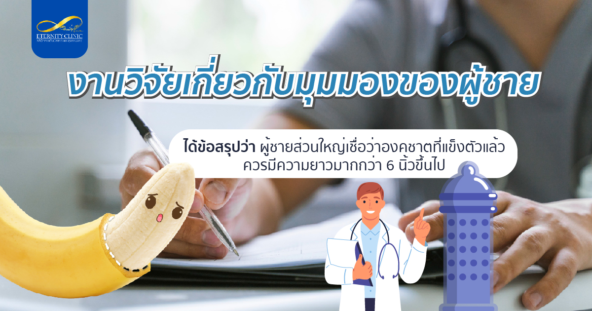 bod6.4 - ETERNITY CLINIC นพ.สืบพงษ์ เอ่งฉ้วน งานวิจัยเกี่ยวกับมุมมองของผู้ชาย