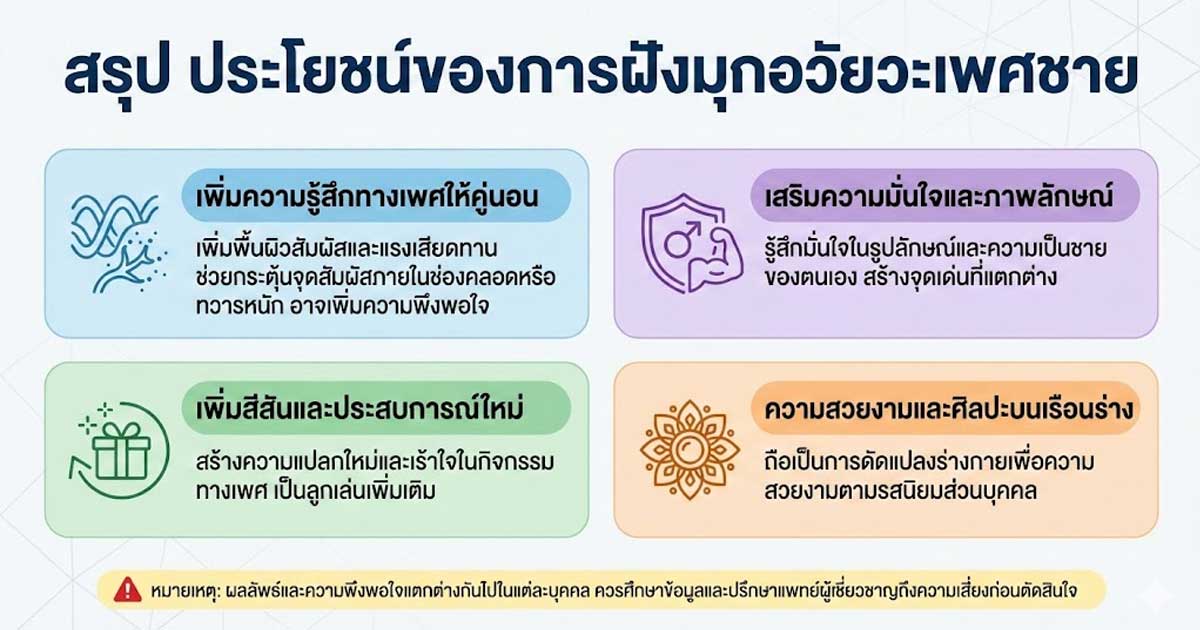 fgg - ETERNITY CLINIC นพ.สืบพงษ์ เอ่งฉ้วน สรุป ประโยชน์ของการฝังมุก