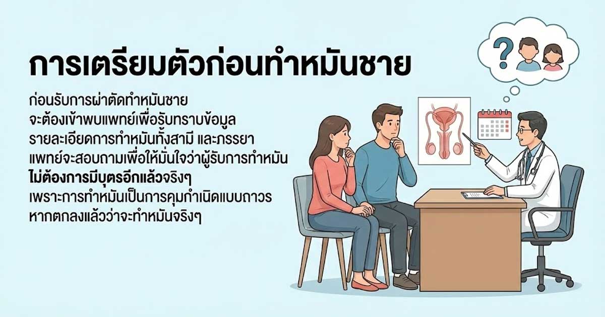 dfgvv - ETERNITY CLINIC นพ.สืบพงษ์ เอ่งฉ้วน การเตรียมตัวก่อนทำหมันชาย