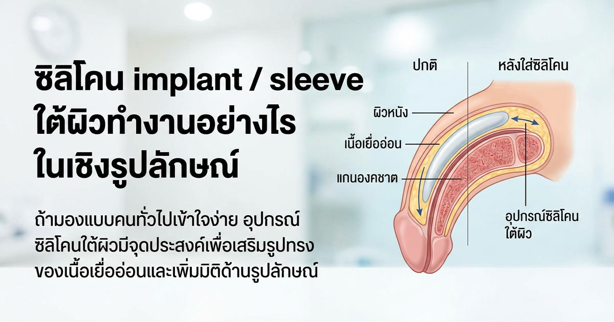 cv - ETERNITY CLINIC นพ.สืบพงษ์ เอ่งฉ้วน ข้อดีของการเสริมแผ่นซิลิโคนชาย