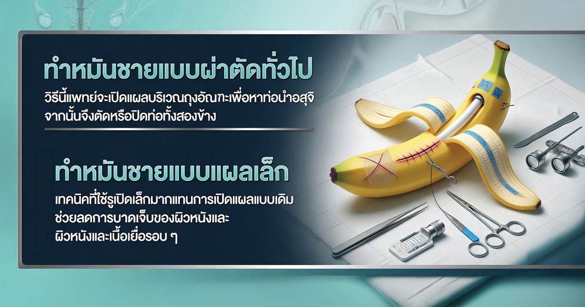 ทำหมันชายแบบผ่าตัดทั่วไป