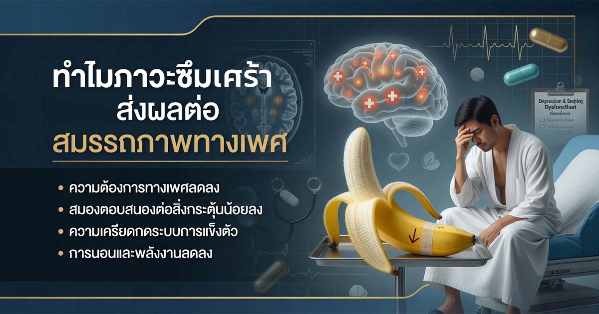 ภาวะซึมเศร้ากับสมรรถภาพทางเพศชาย