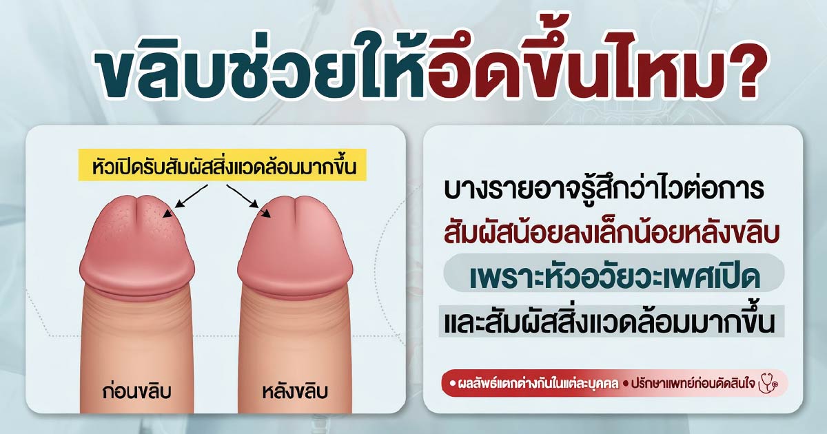 ขลิบต่างจากการเพิ่มขนาดจริงอย่างไร