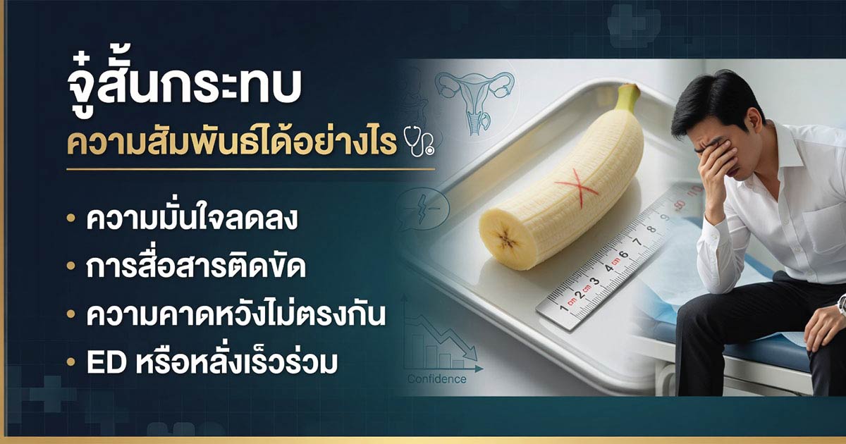 ผลกระทบของความกังวลเรื่องจู๋สั้นต่อความสัมพันธ์