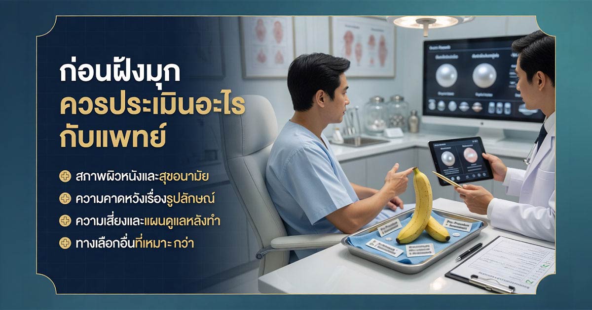 สิ่งที่ควรประเมินกับแพทย์ก่อนฝังมุก