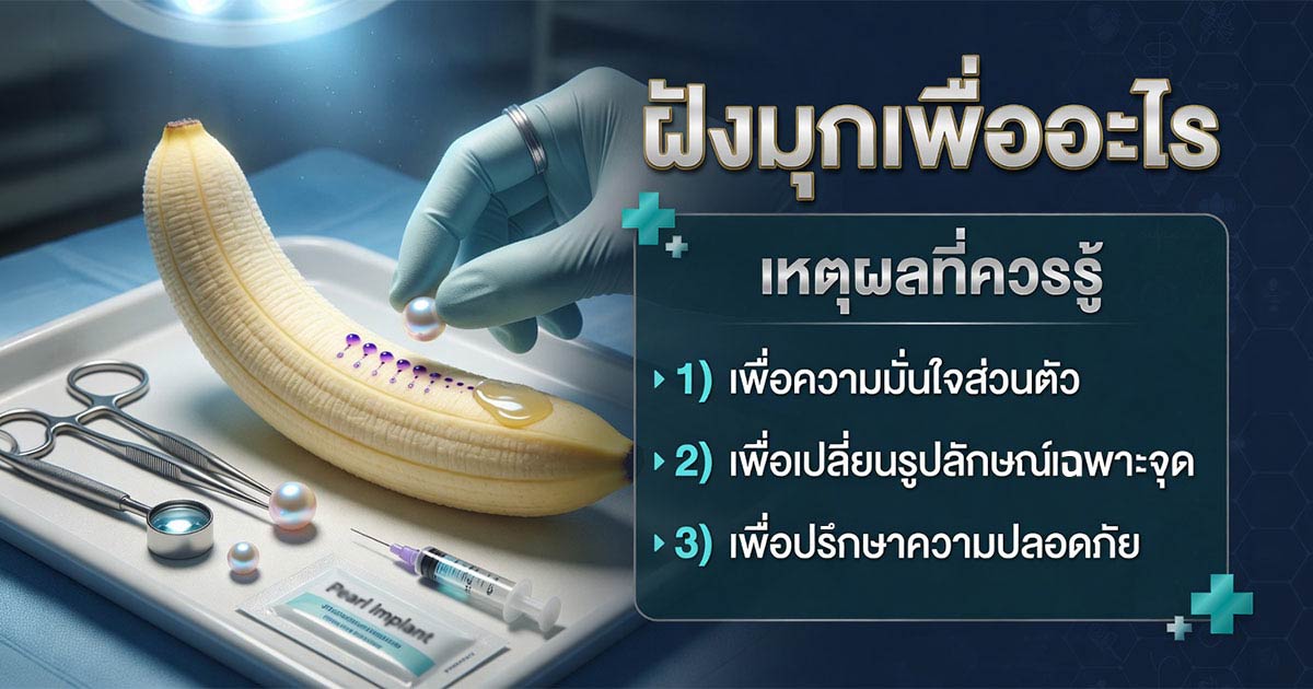 ฝังมุกเพื่ออะไร จุดประสงค์และข้อควรระวังก่อนตัดสินใจ