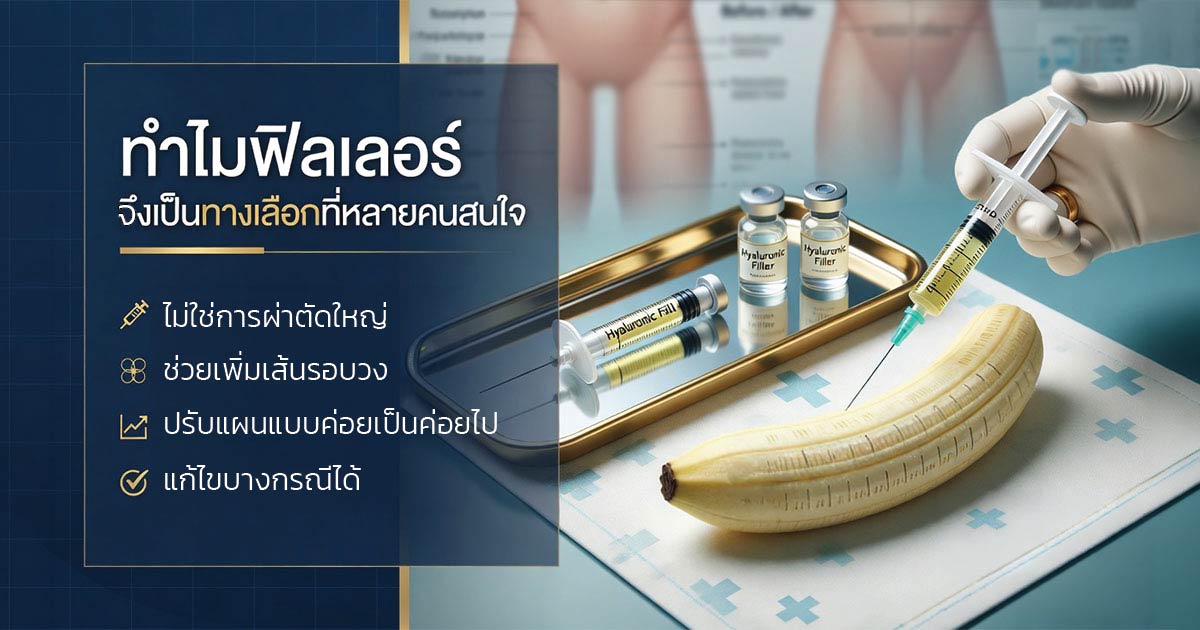 เหตุผลที่ฟิลเลอร์เพิ่มขนาดเป็นทางเลือกที่หลายคนสนใจ