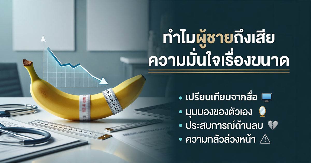 ทำไมผู้ชายถึงเสียความมั่นใจเรื่องขนาดอวัยวะเพศ