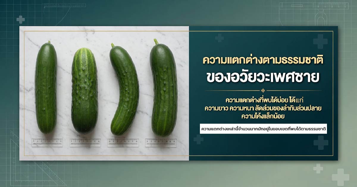 ความแตกต่างตามธรรมชาติของอวัยวะเพศชายในแต่ละคน