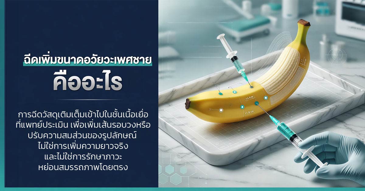 ฉีดเพิ่มขนาดอวัยวะเพศชายเพื่อเพิ่มเส้นรอบวง