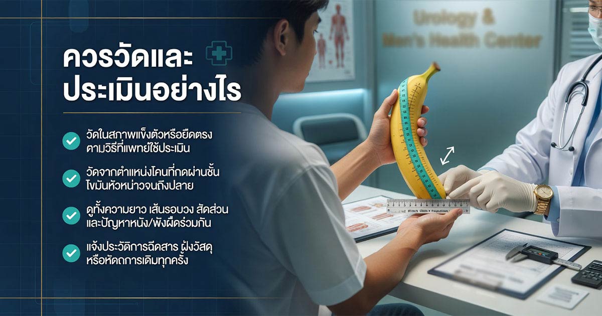 วิธีวัดขนาดอวัยวะเพศอย่างถูกต้องก่อนตัดสินใจทำยาว
