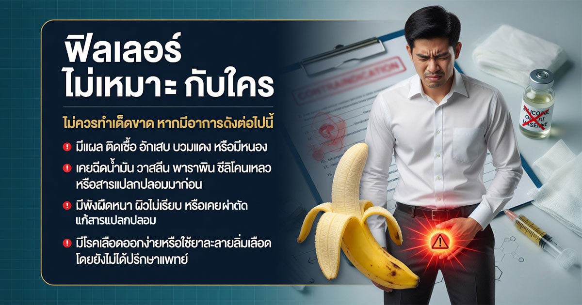 ฟิลเลอร์เพิ่มขนาดไม่เหมาะกับใคร
