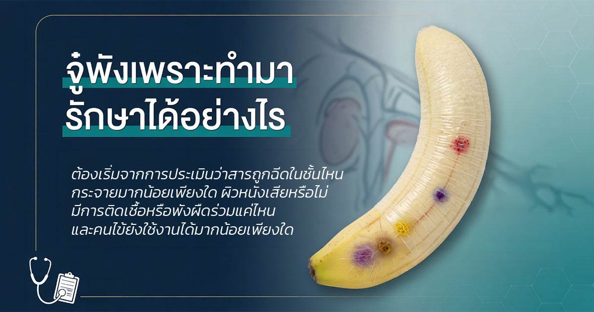 การรักษาอวัยวะเพศจากสารแปลกปลอมควรประเมินโดยแพทย์