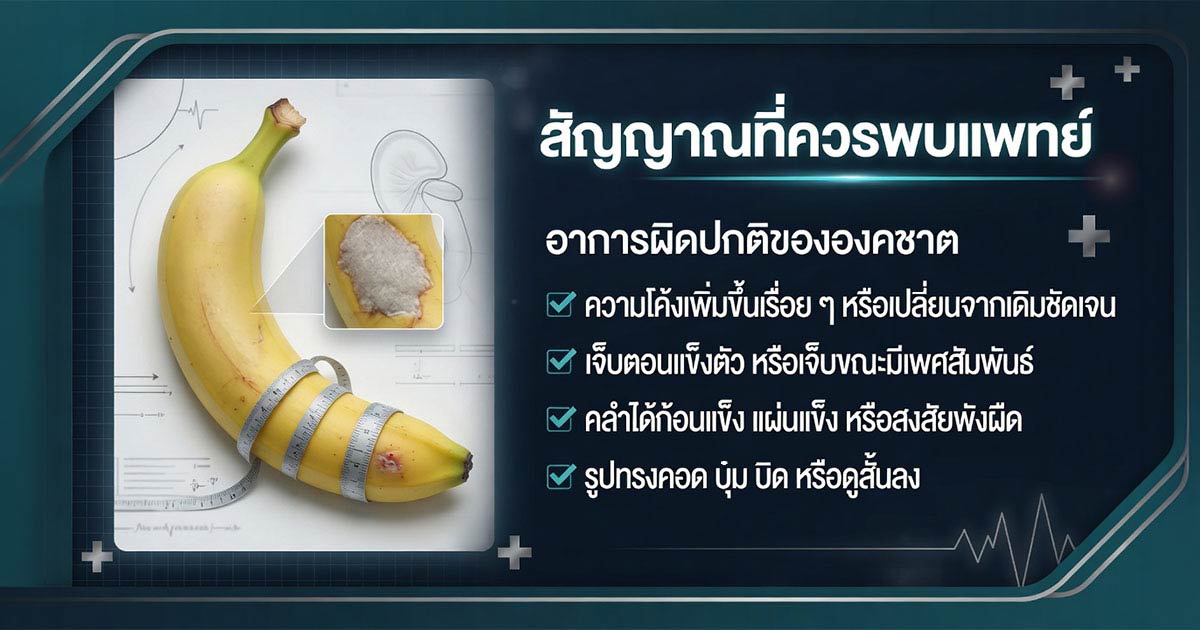 สัญญาณอวัยวะเพศโค้งงอที่ควรพบแพทย์