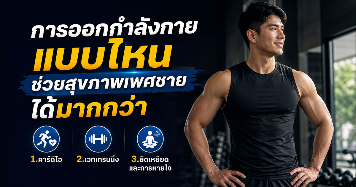 การออกกำลังกายแบบไหนช่วยสุขภาพเพศชายได้มากกว่า