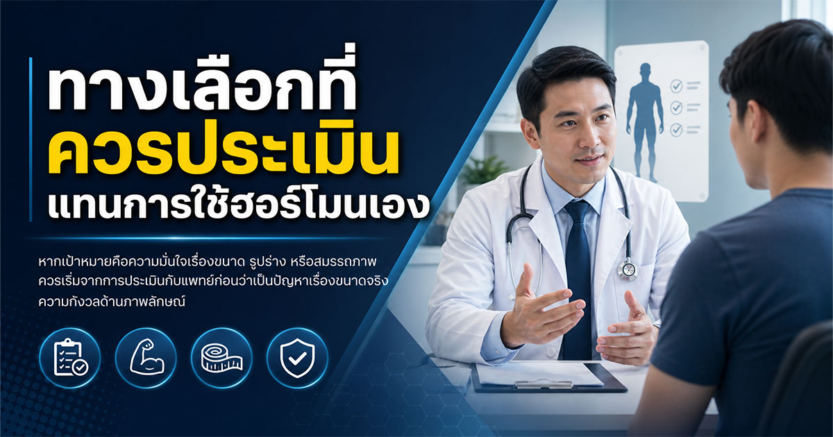 ทางเลือกที่ควรประเมินแทนการใช้ฮอร์โมนเอง