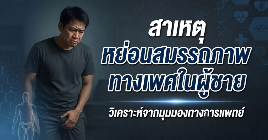 Erectile dysfunction - ETERNITY CLINIC นพ.สืบพงษ์ เอ่งฉ้วน สาเหตุหย่อนสมรรถภาพทางเพศ