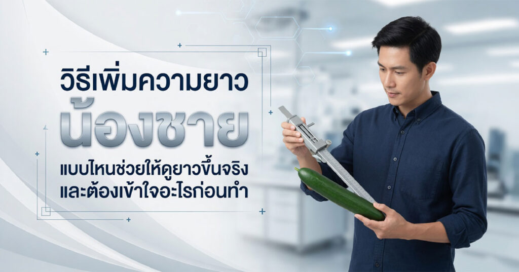How to increase penis length - ETERNITY CLINIC นพ.สืบพงษ์ เอ่งฉ้วน วิธีเพิ่มความยาวน้องชาย