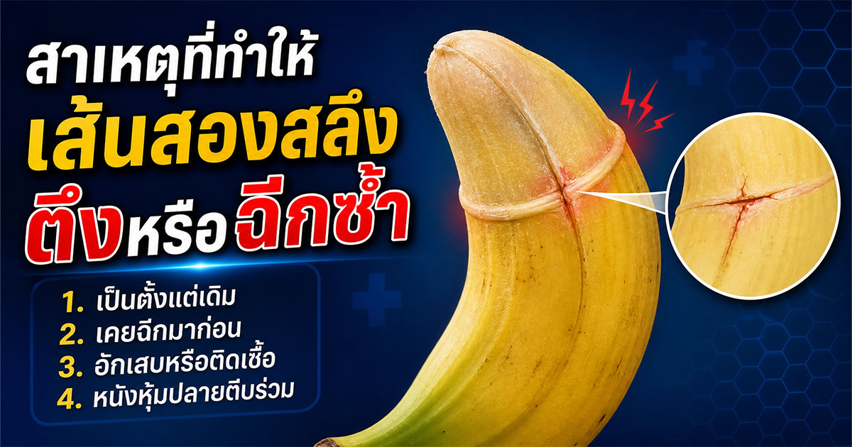 สาเหตุที่ทำให้เส้นสองสลึงตึงหรือฉีกซ้ำ