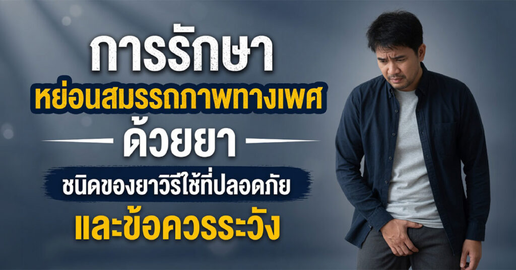 Types of medication - ETERNITY CLINIC นพ.สืบพงษ์ เอ่งฉ้วน รักษาหย่อนสมรรถภาพทางเพศด้วยยา