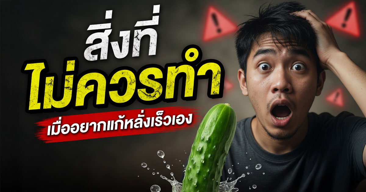 สิ่งที่ไม่ควรทำเมื่ออยากแก้หลั่งเร็วเอง