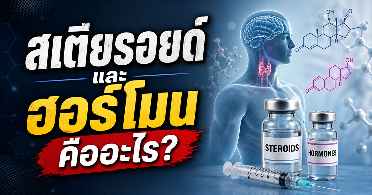 สเตียรอยด์และฮอร์โมนคืออะไร