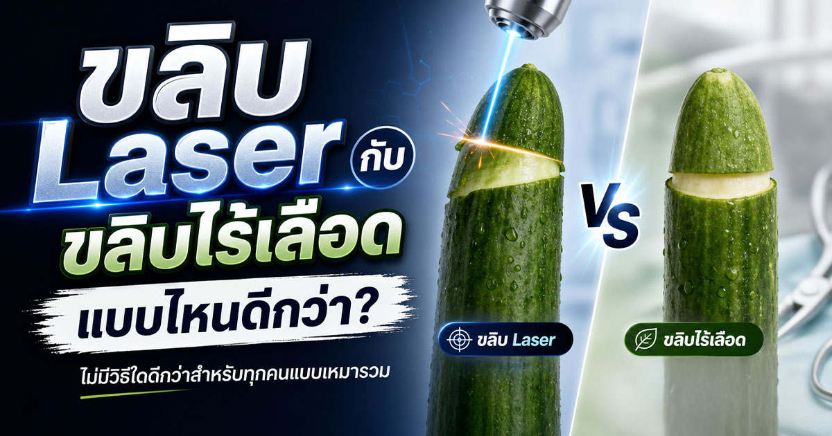 ขลิบ Laser กับขลิบไร้เลือด แบบไหนดีกว่า?