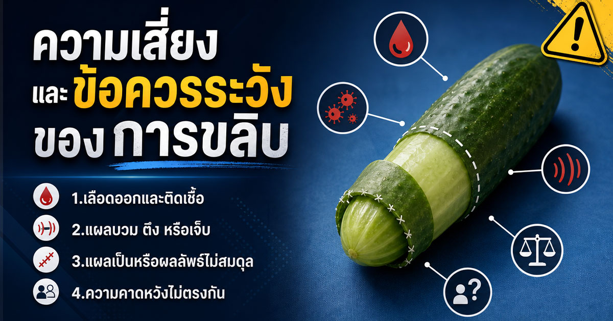 ความเสี่ยงและข้อควรระวังของการขลิบ