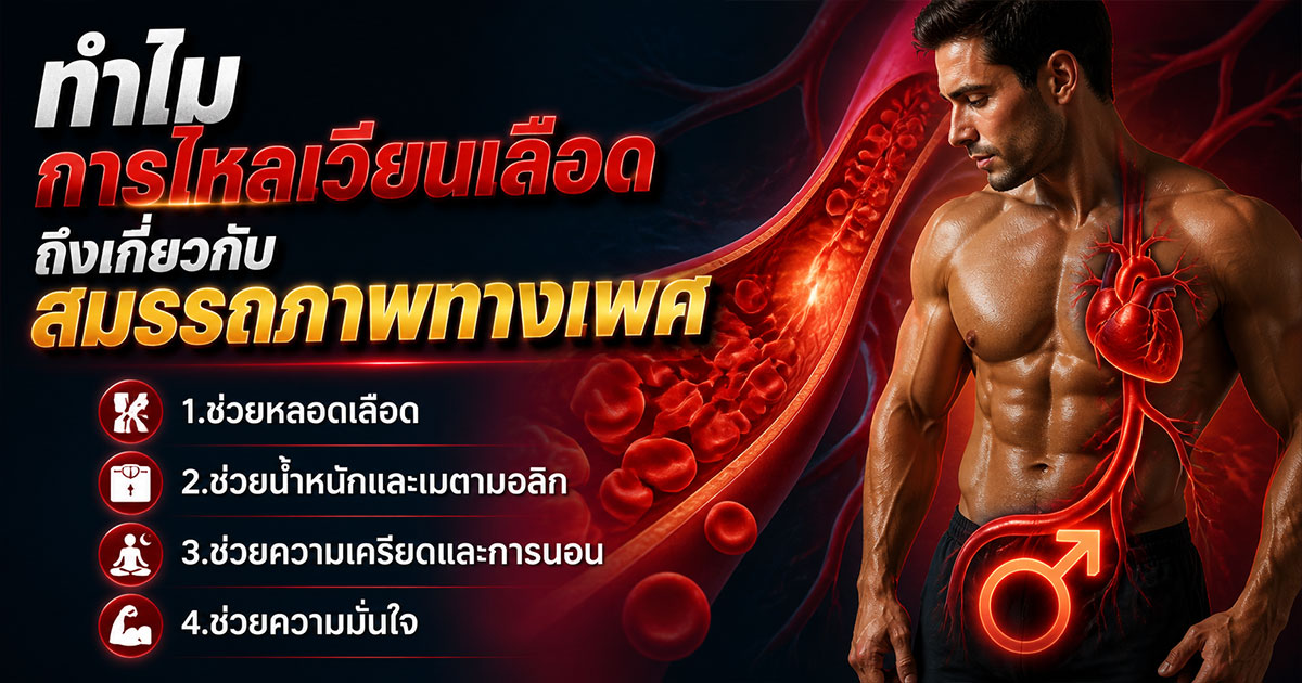 การไหลเวียนเลือดถึงเกี่ยวกับสมรรถภาพทางเพศ