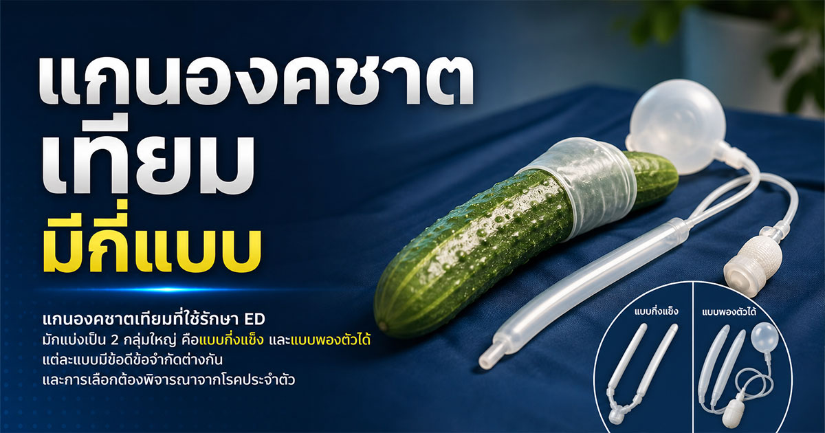 แกนองคชาตเทียมมีกี่แบบ