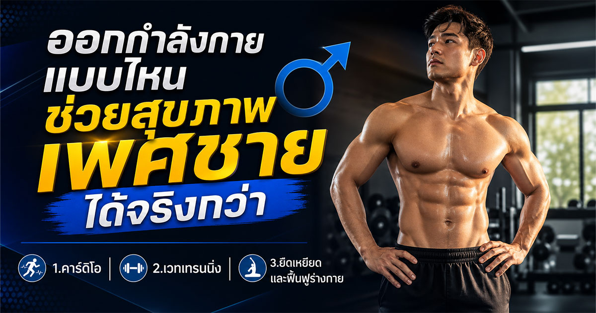 ออกกำลังกายแบบไหนช่วยสุขภาพเพศชายได้จริงกว่า
