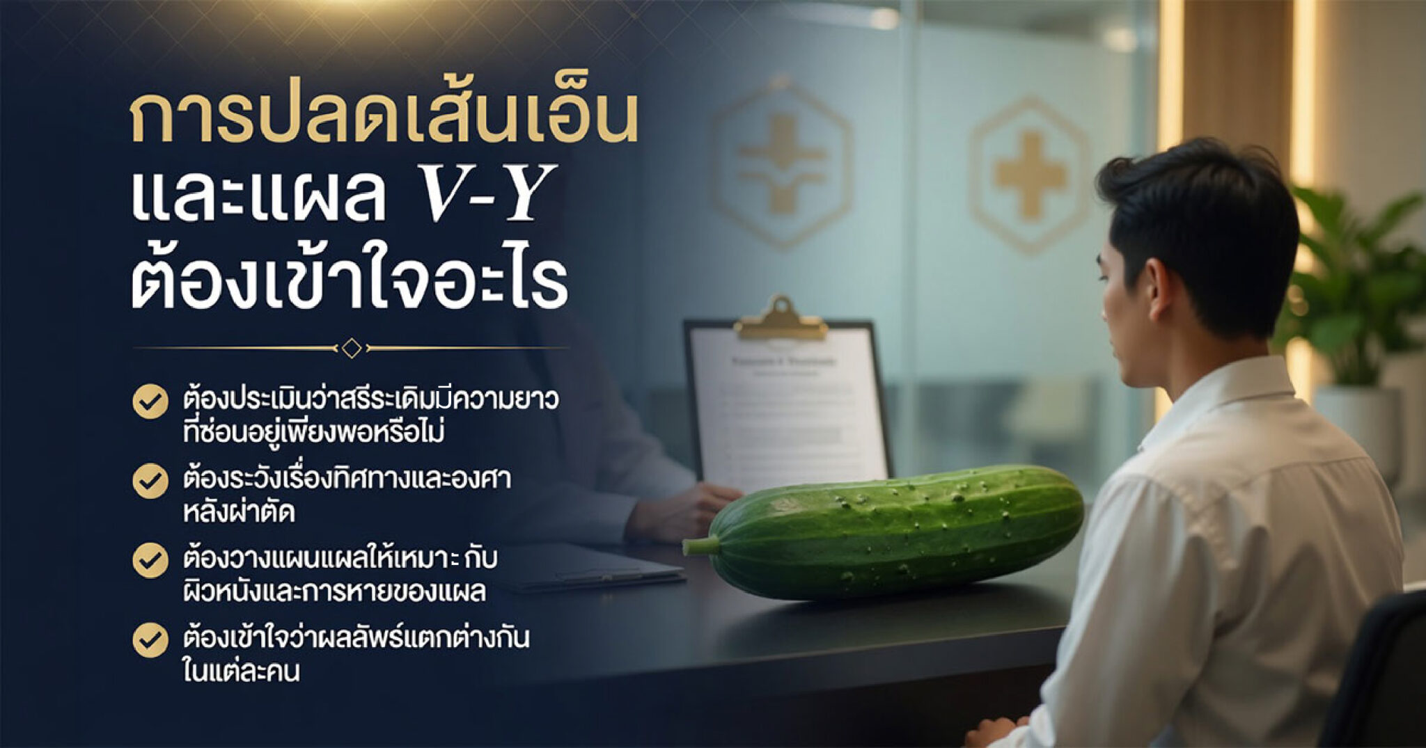 การปลดเส้นเอ็นยึดอวัยวะเพศและเทคนิค V-Y สำหรับการทำยาว