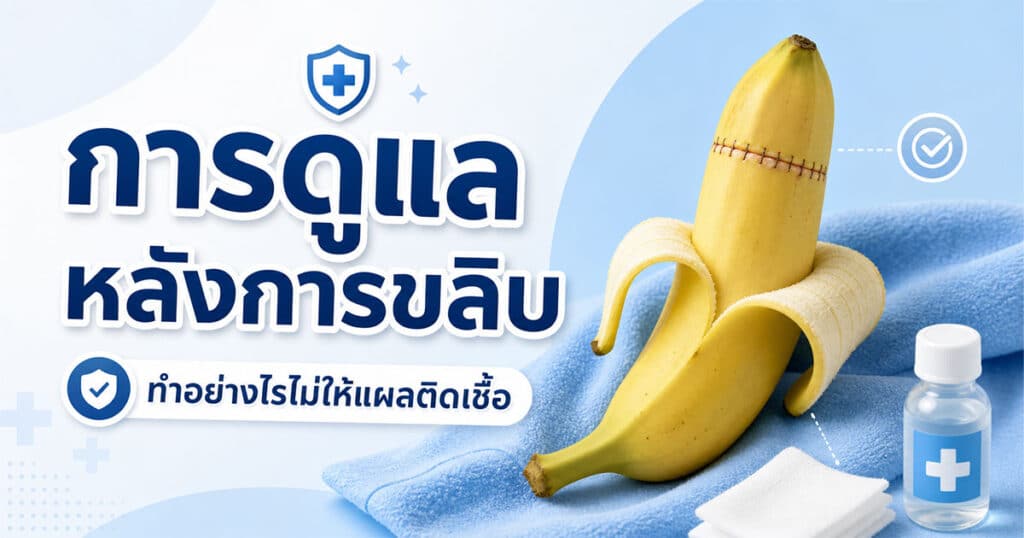 การดูแลหลังการขลิบ ทำอย่างไรไม่ให้แผลติดเชื้อ
