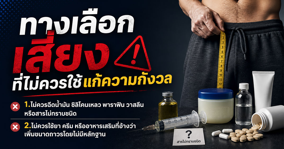 ทางเลือกเสี่ยงที่ไม่ควรใช้แก้ความกังวล