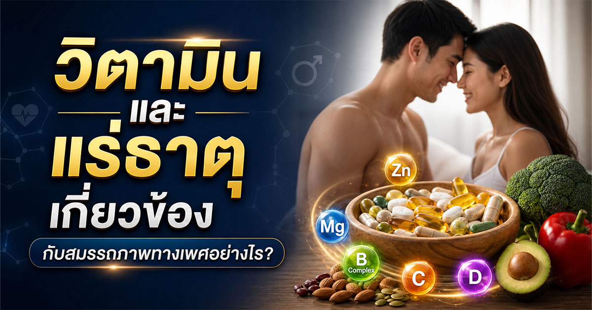 วิตามินและแร่ธาตุเกี่ยวข้องกับสมรรถภาพทางเพศอย่างไร