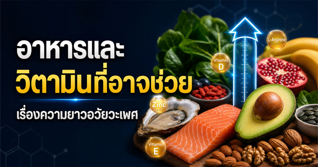 Food and Vitamins - ETERNITY CLINIC นพ.สืบพงษ์ เอ่งฉ้วน อาหารและวิตามินที่อาจช่วยเรื่องความยาวอวัยวะเพศ
