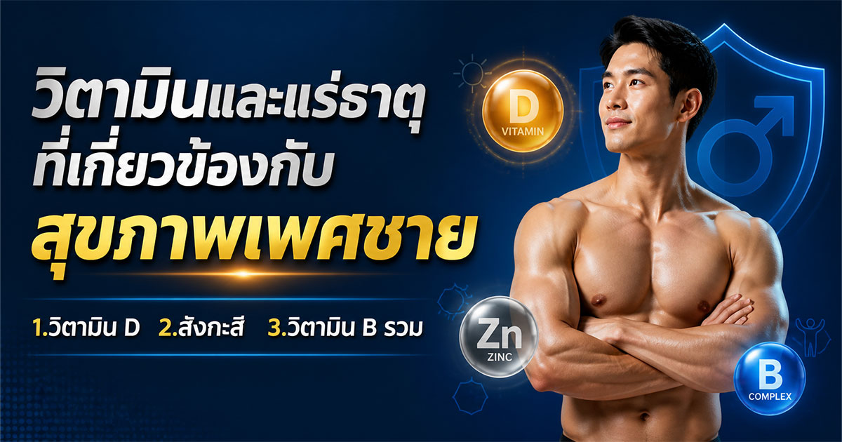 วิตามินและแร่ธาตุที่เกี่ยวข้องกับสุขภาพเพศชาย