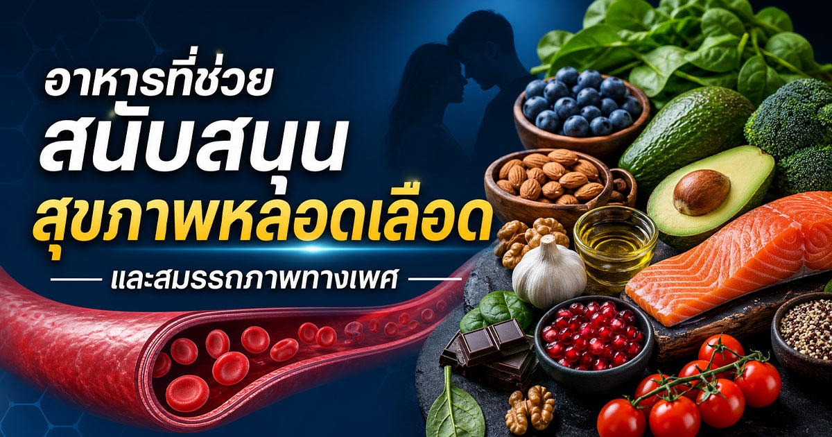 อาหารที่ช่วยสนับสนุนสุขภาพหลอดเลือดและสมรรถภาพทางเพศ