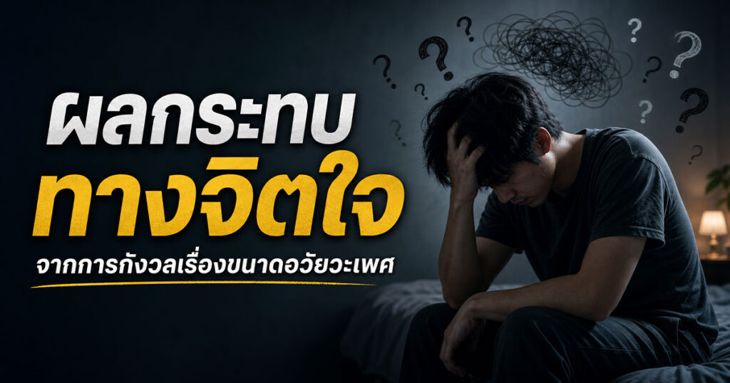 penis size - ETERNITY CLINIC นพ.สืบพงษ์ เอ่งฉ้วน ผลกระทบทางจิตใจจากการกังวลเรื่องขนาดอวัยวะเพศ